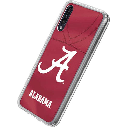 University of Alabama Maroon Jersey Galaxy A50 Clear Case
